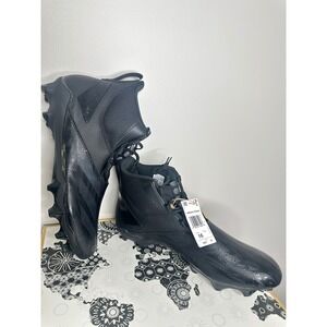 Adidas Adizero Chaos Football‎ Cleats Black Men's Size 16 Mid Top
